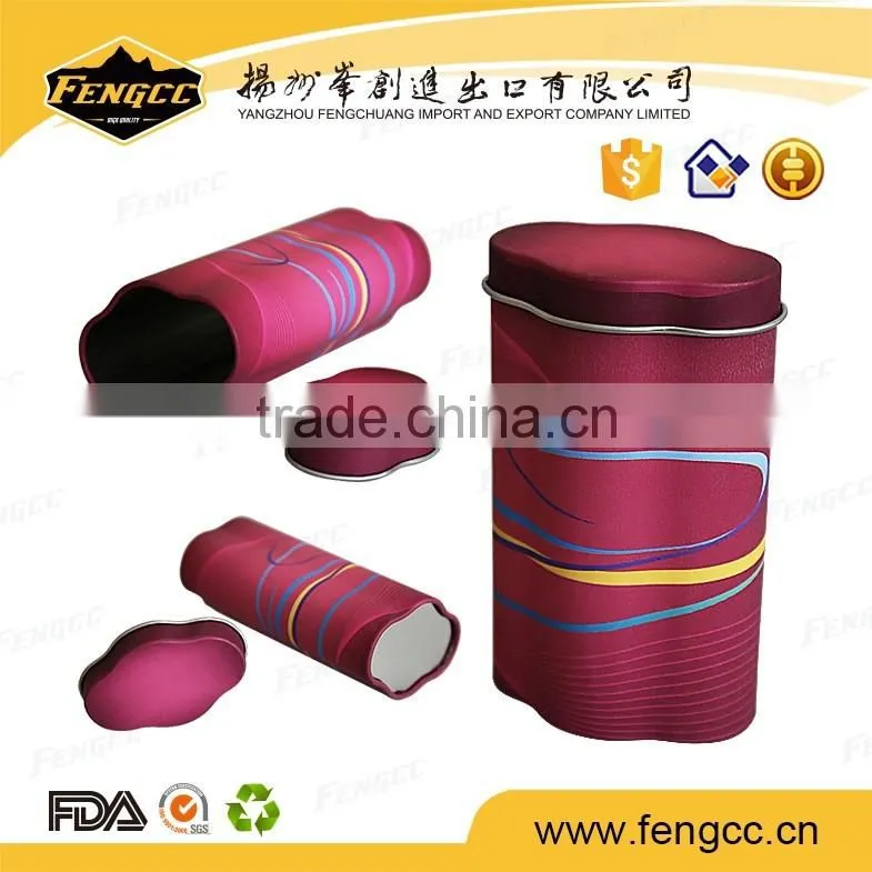 gift oval suquare plain jewelry tin packaging box