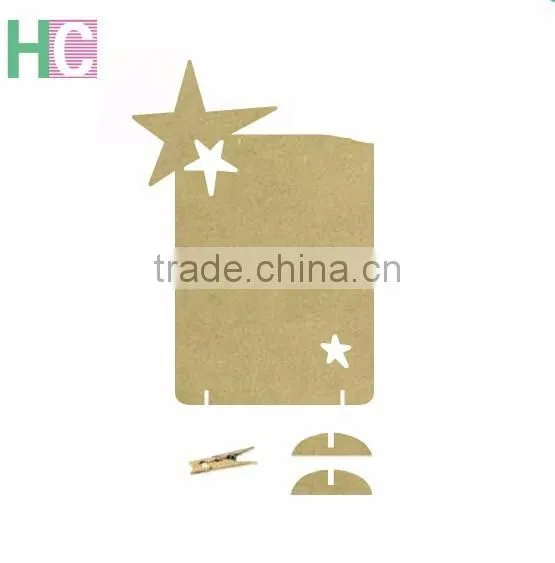 Top quality custom file folder stationery clipboard wood board with clip