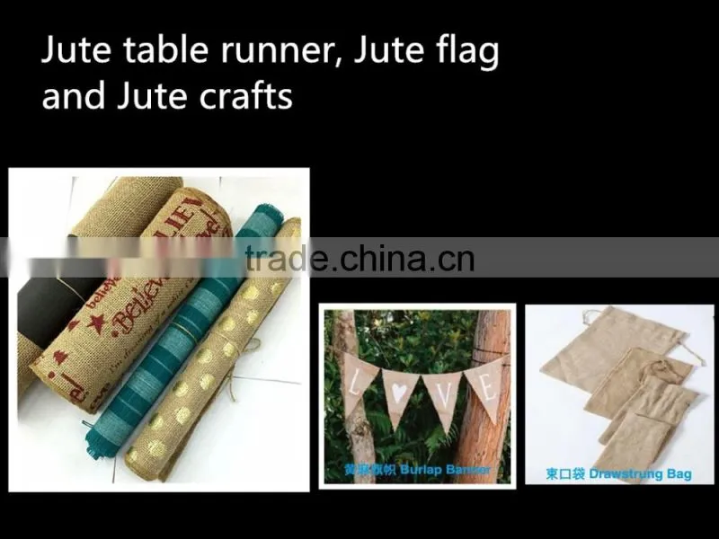 New style of nature jute fabric roll and eco-friendly QY 60