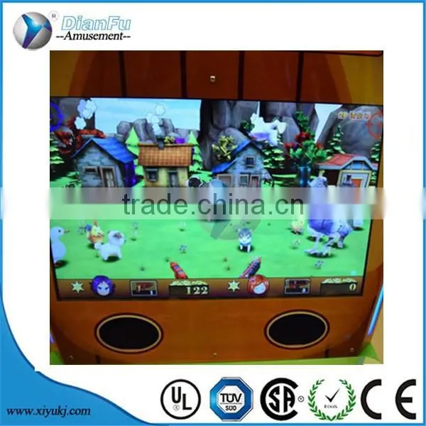 hot sell in USA kids gun shooting coin operated video kids capsule game machine