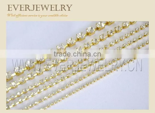 Bulk rhinestone chain, fancy rhinestone chain trimming