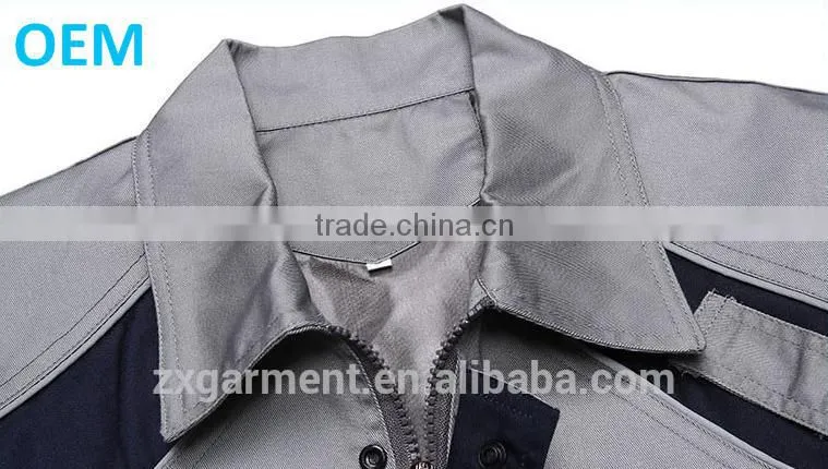 2015 ZX Professional workwear manufacturer canvas work jackets