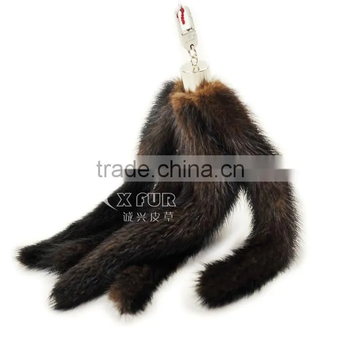 CX-R-20 Wholesale China 2014 New Items Mink Fur Tails KeyChain