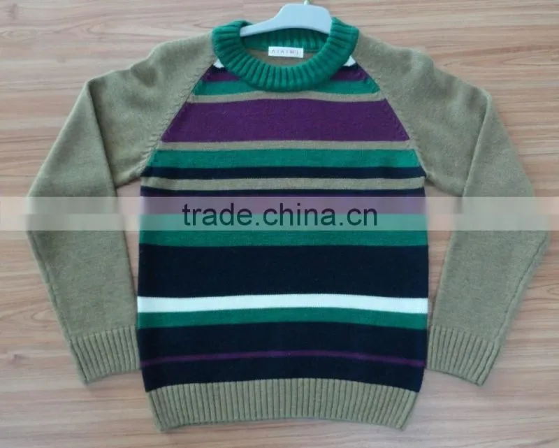 Wholesale Kids Boys Knitted Sweater Pullover Long Sleeve Boys Sweater With 2 Colour(BKN1527)
