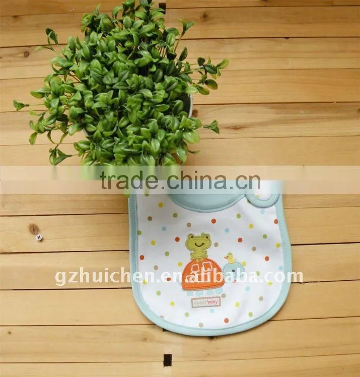 babies clothes cute emobroider waterproof bibs