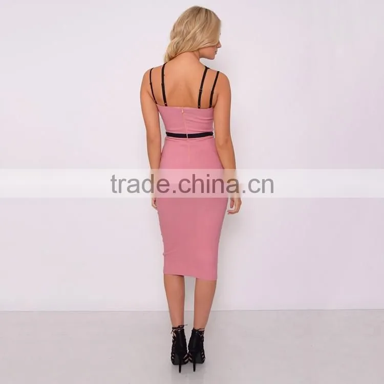 Plunge Strap Detail Midi xxxxl Fancy Dress