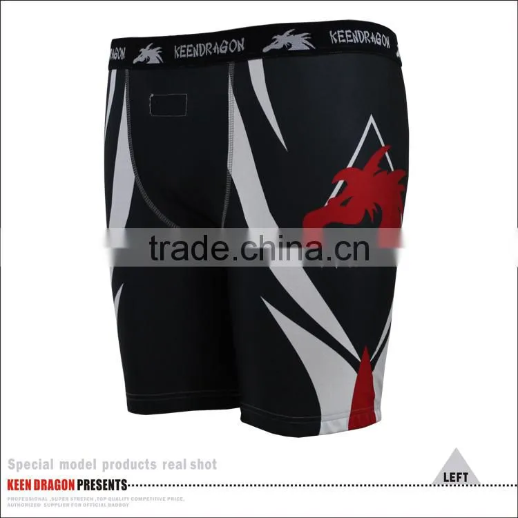 custom design black mma fighting shorts tight compression vale tudo shorts for men