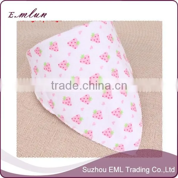 Triangle organic cotton baby bandana &bibs