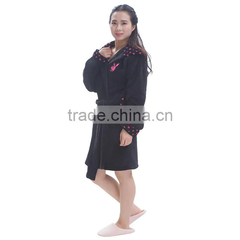 Coral fleece fancy coral fleece bathrobe