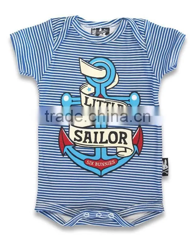 Sailor Stripe Sea Cool Baby Bodysuits