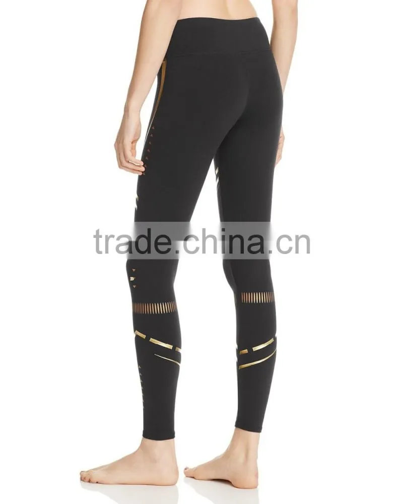 Wholesale Leggings 2017 ladies new design compression fitness gym yoga leggings