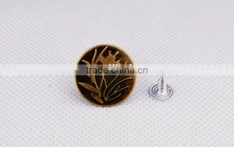 Fashionable Accessories Anti Copper Blazer Metal Buttons For Jeans