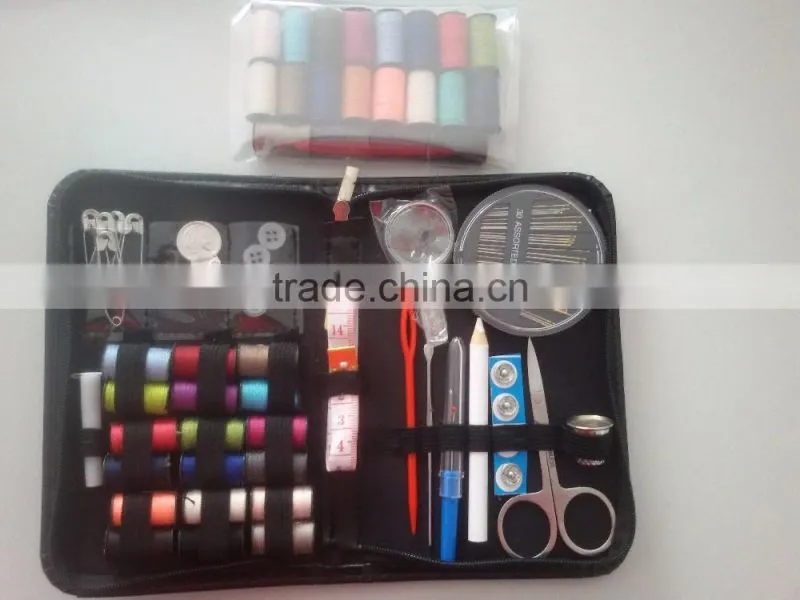 New Arrival Portable Mini Travel PP Sewing Box With Color Needle Threads Sewing Kits Sewing Set DIY Home