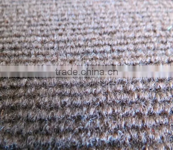 Striped carpet rubber/pvc backing exhibition carpet