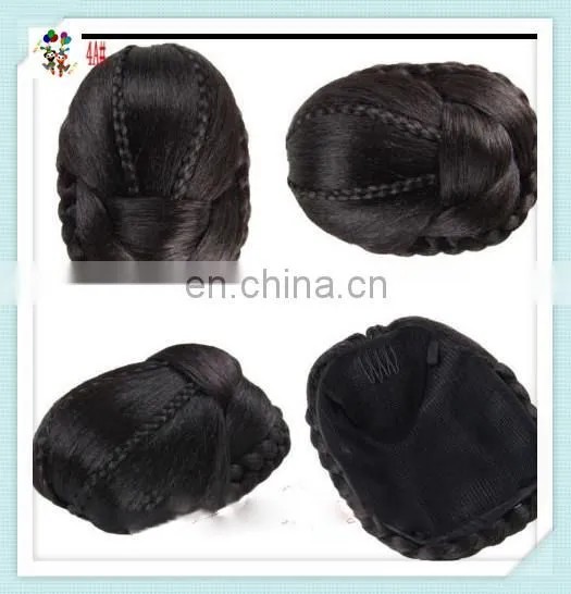 Fashion Women Dome Bun Comb Clip Synthetic Hairpieces HPC-0140