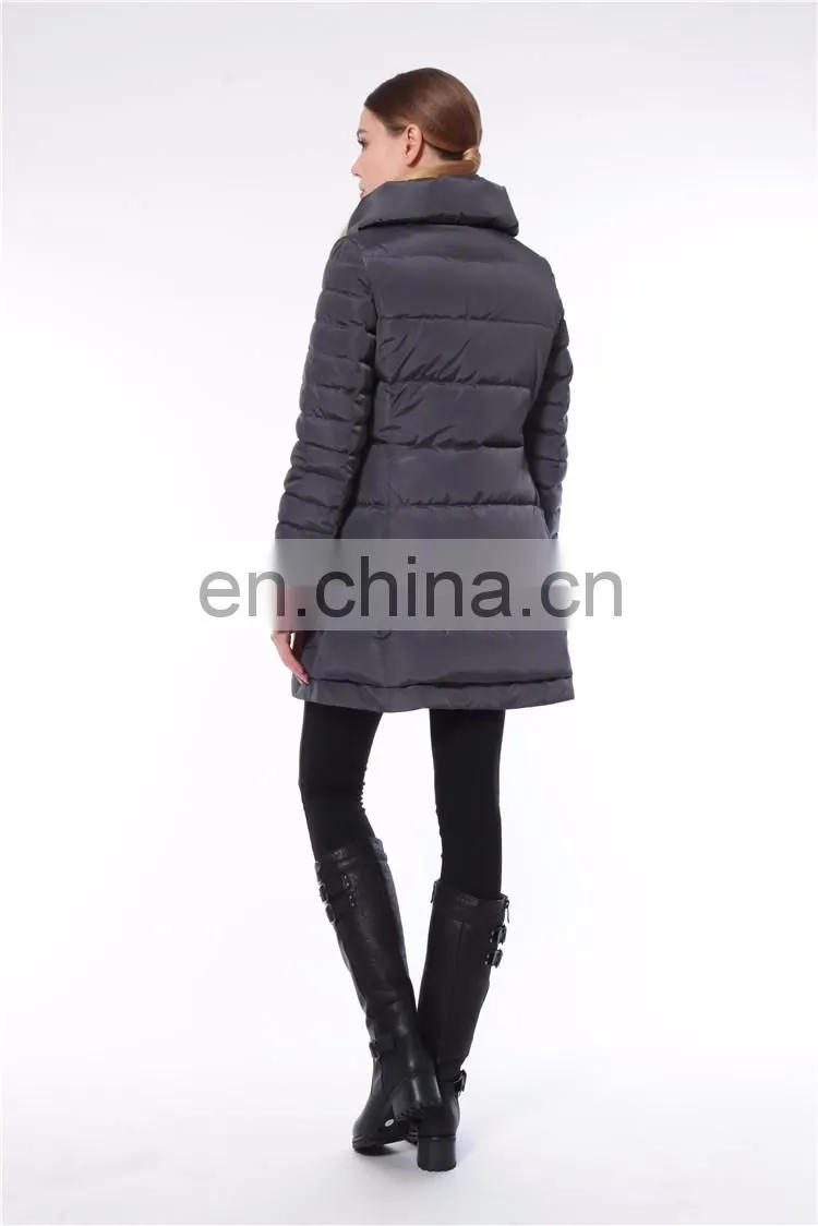 2016 New Arrival Woman Long Europe Style Womens Plain Black Jacket