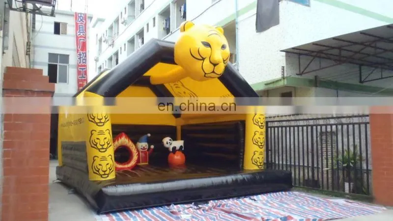 hot sale Inflatable tiger bouncers /inflatable jumping castle for amusement