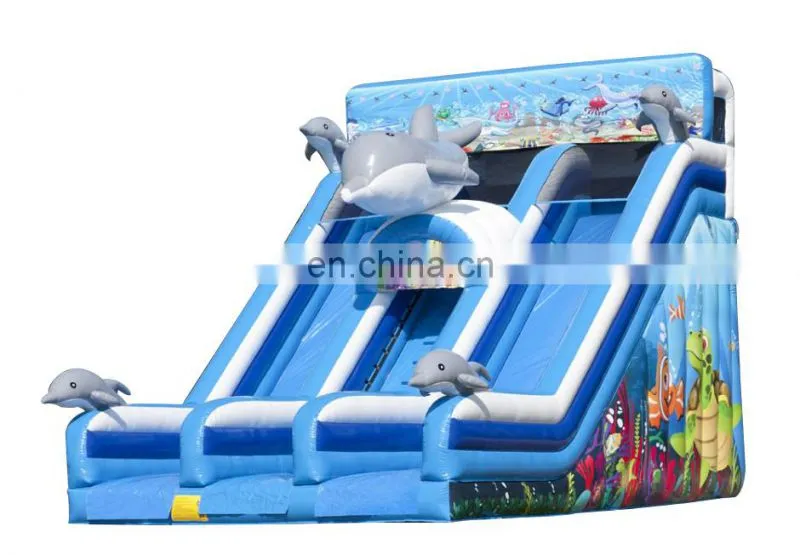 HI excited inflatable water slides china, adults and kids game big water slides for sale