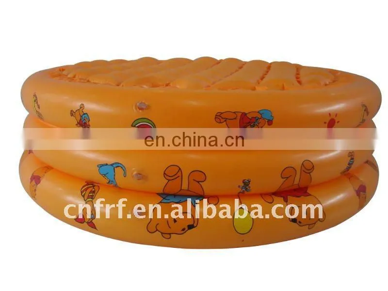 Inflatable Round Swimming Pool With Three Layers Tube