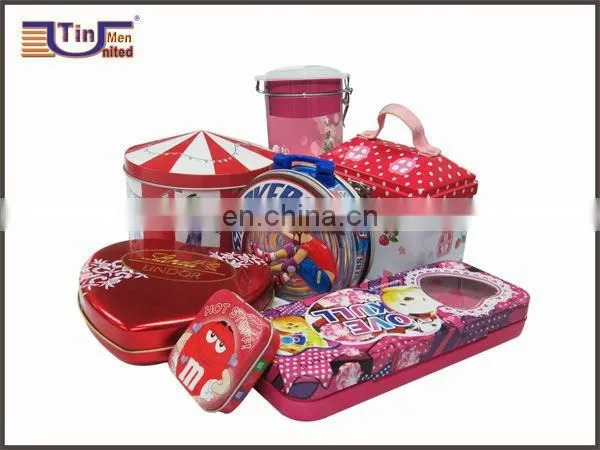 Popular cell battery cigarette tin case with window