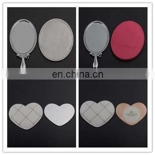 Custom logo blank metal personalized pocket mirror for lady decorative