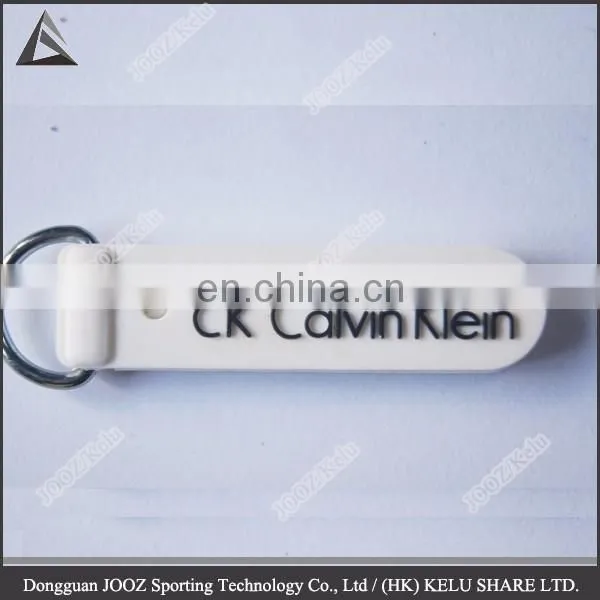 3D branded zipper head apparel component zipper puller for garment