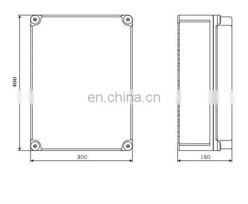plastic power combination socket box SPCSM-0403