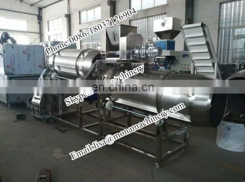 Crispy popped corn ring snacks production line/puffed corn sanck food making line
