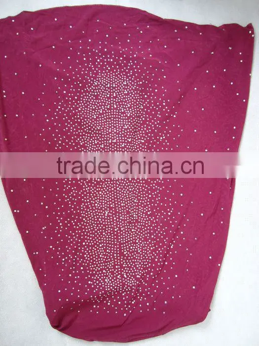 A553 Newest LONG HIJAB COVER WITH FULL crystal beading
