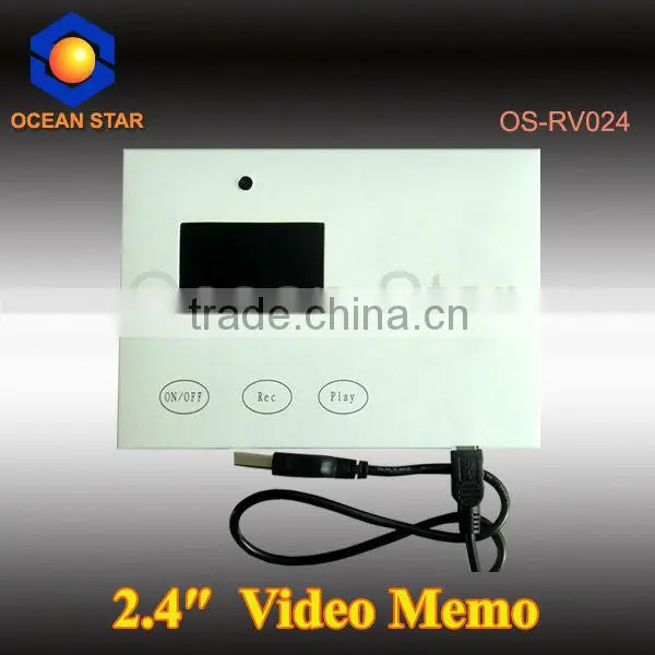 2.4inch Memo Video Card with Camera