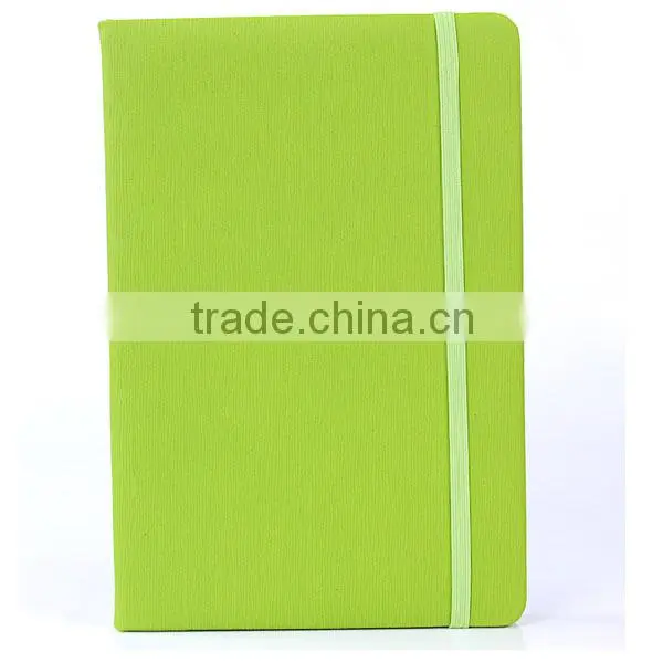 OEM stationery wholesale pu leather notebook with elastic ribbon