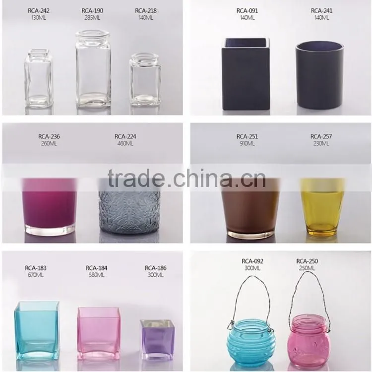 Glass candle holders /votive glass jar for candle