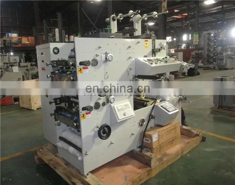 UTR320-1 Single Color Roll to Roll Automatic Paper PP Sticker Flexographic Printing Machine, Epoxy Label Flexo Press Printer