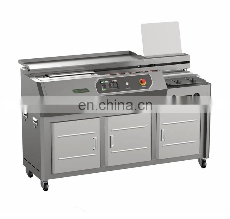 UK8 a3 440mm variable frequency speed Hot thermal book cover gluing machine, cardboard notebook binding machine