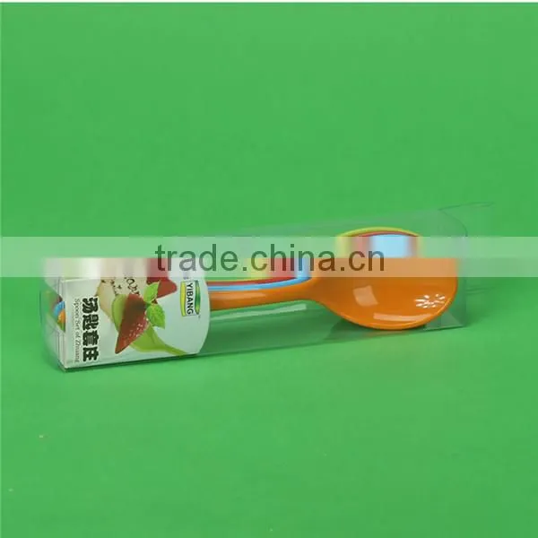 Assorted jelly candy color BPA free plastic bady spoon