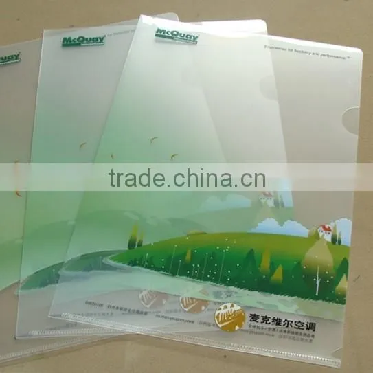 A3 clear plastic I shape file folder, document envelope custom made for gifts