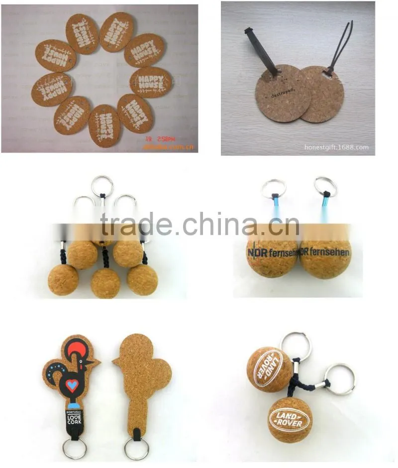 Reboinc-X8 Factory manufacturer Cork tag for garment personalized cork luggage tags