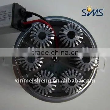 Round ABS external electrical source yellow led panel down light 6w