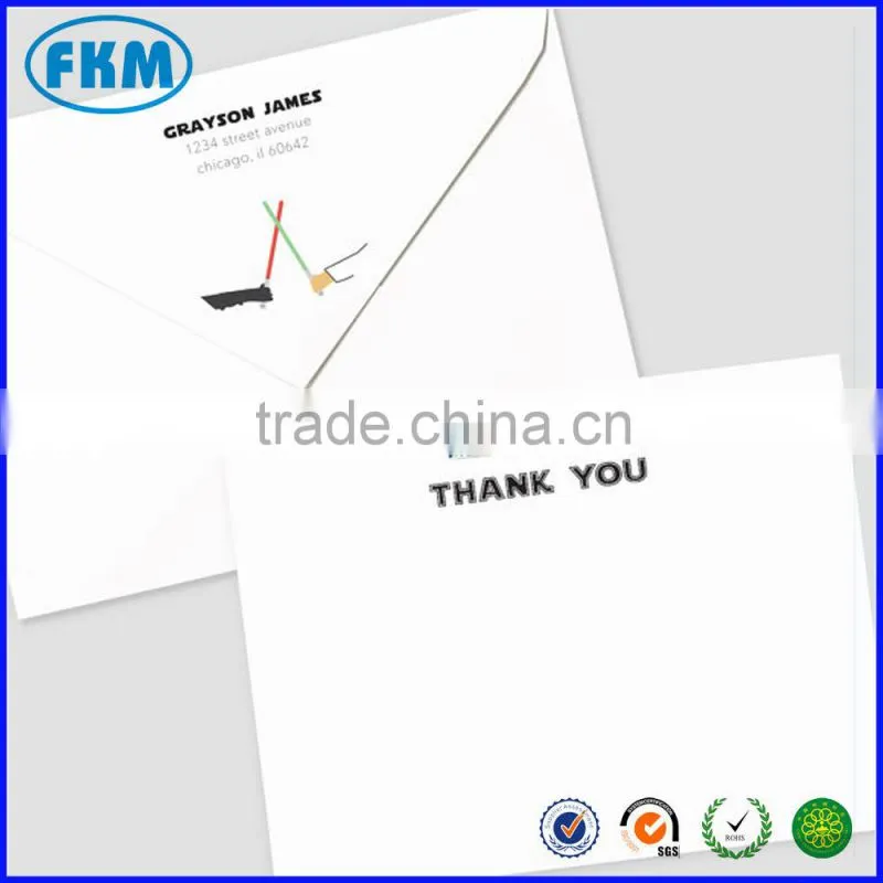 thank you card with envelope