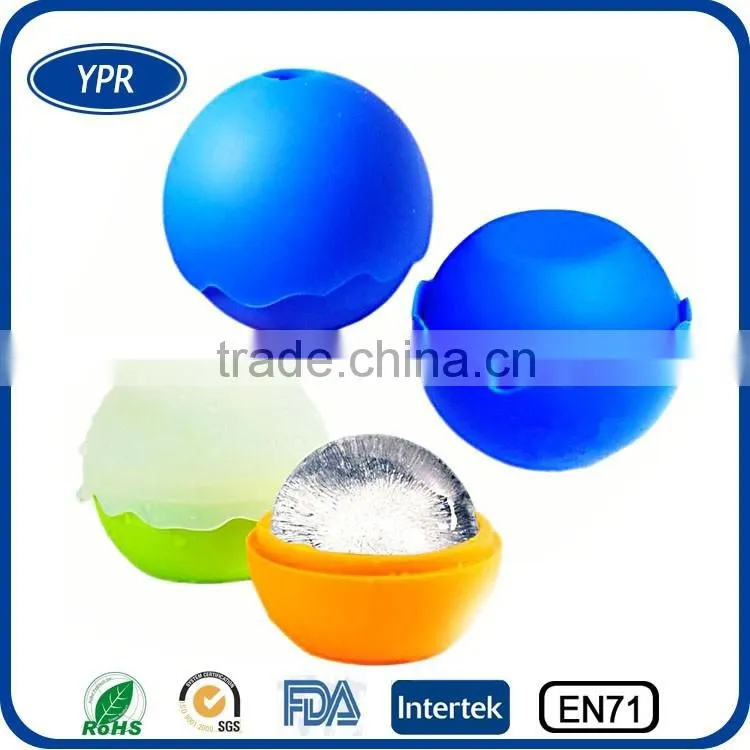 new product 2016 whiskey/scotch Jumbo Fruit Spherical silicone ice ball maker
