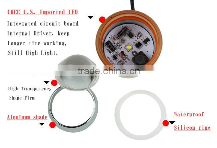 NEW U5 U3 Laser Auto LED Head light Angel Eye Ring Motorbike LED Laser Cannon Tail Light