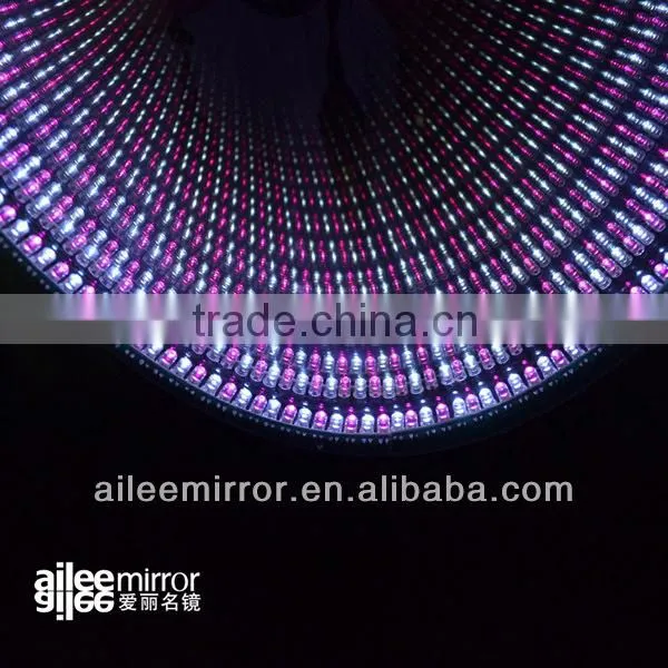 Led magic mirror fiber glass panel mirror