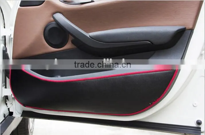Best selling cheap leather pu car door mat car mat