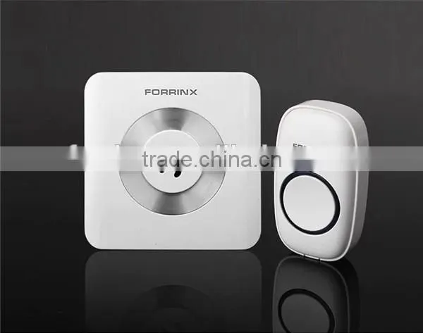 cobblestone dull polish wireless doorbell surface touch 52 tones 300m range commercial door bell