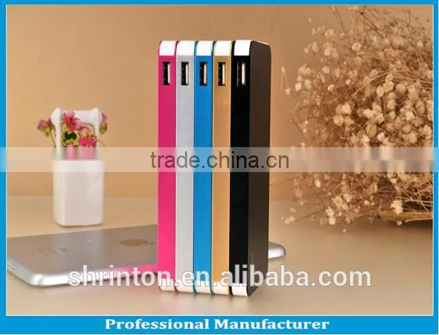 Ultra thin External Power Bank Backup Battery Charger 6000mah