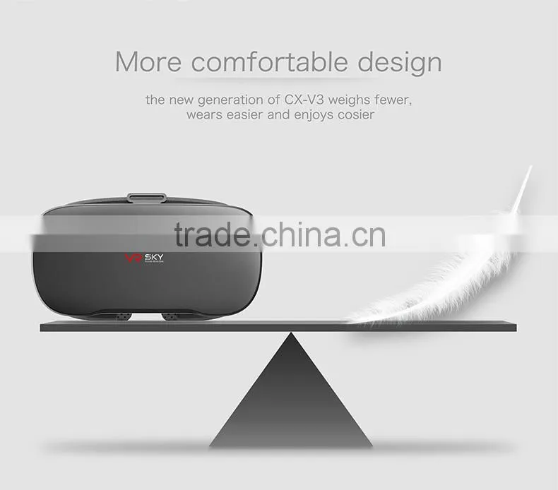 2016 OEM CX V3 all in one vr Andriod 4.4 Allwinner H8 3D Glasses