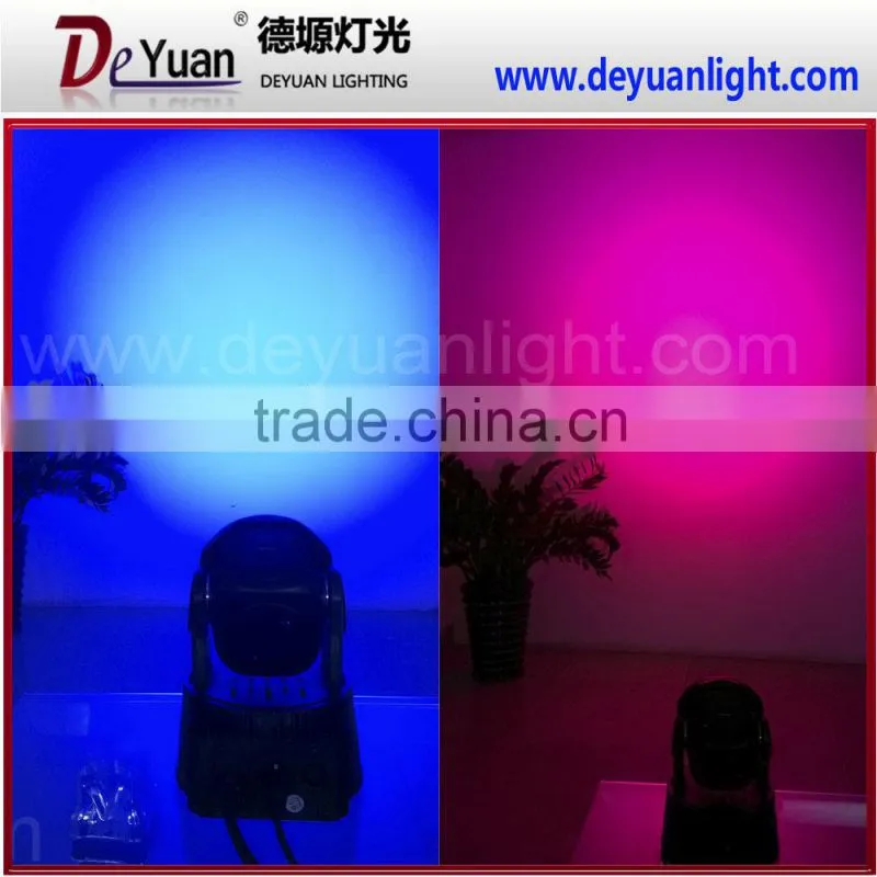 7pcs 12w Rgbwa uv 6in1 Led Mini Moving Head Wash Light Wedding Light