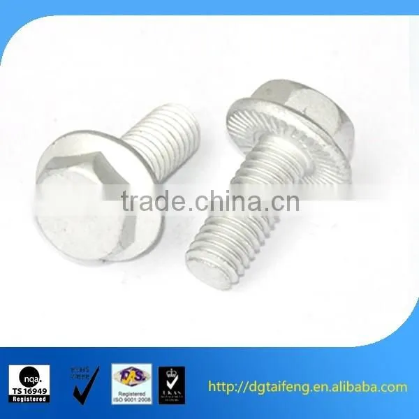 custom round washer lag screw with dacromet coating