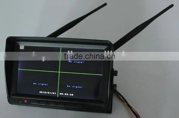 2.4Ghz digital wireless car camera system with DVR recording, QUAD function, provide stable, confidential signal