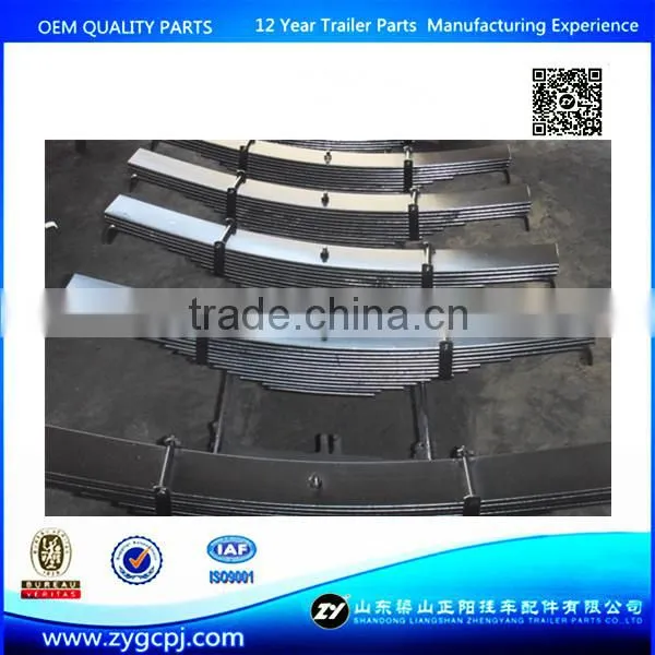 Truck trailer spare parts leaf spring with competitive price